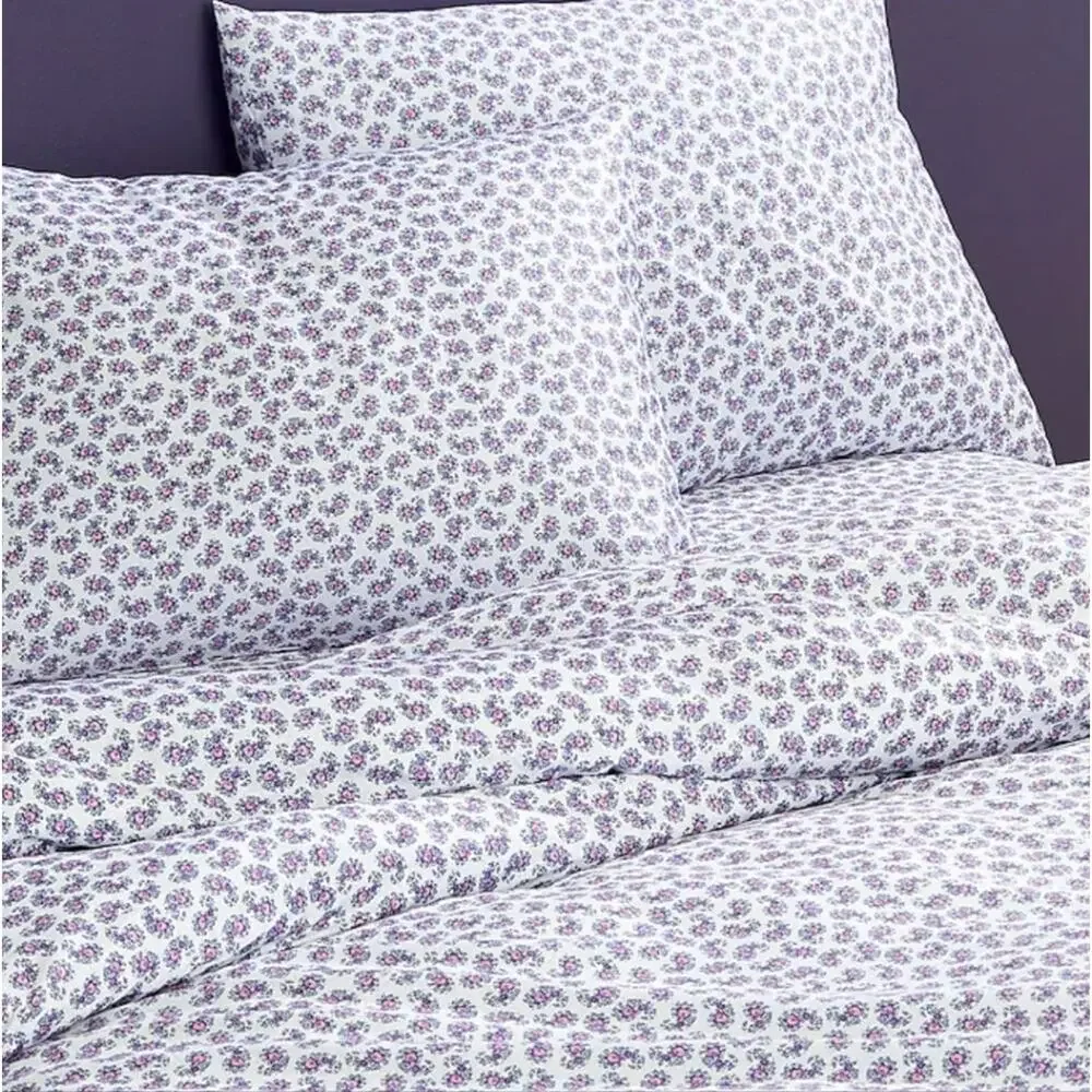 J. Crew Home Purple Floral Paisley Duvet Set Twin/Twin XL 100% Cotton NEW BK771